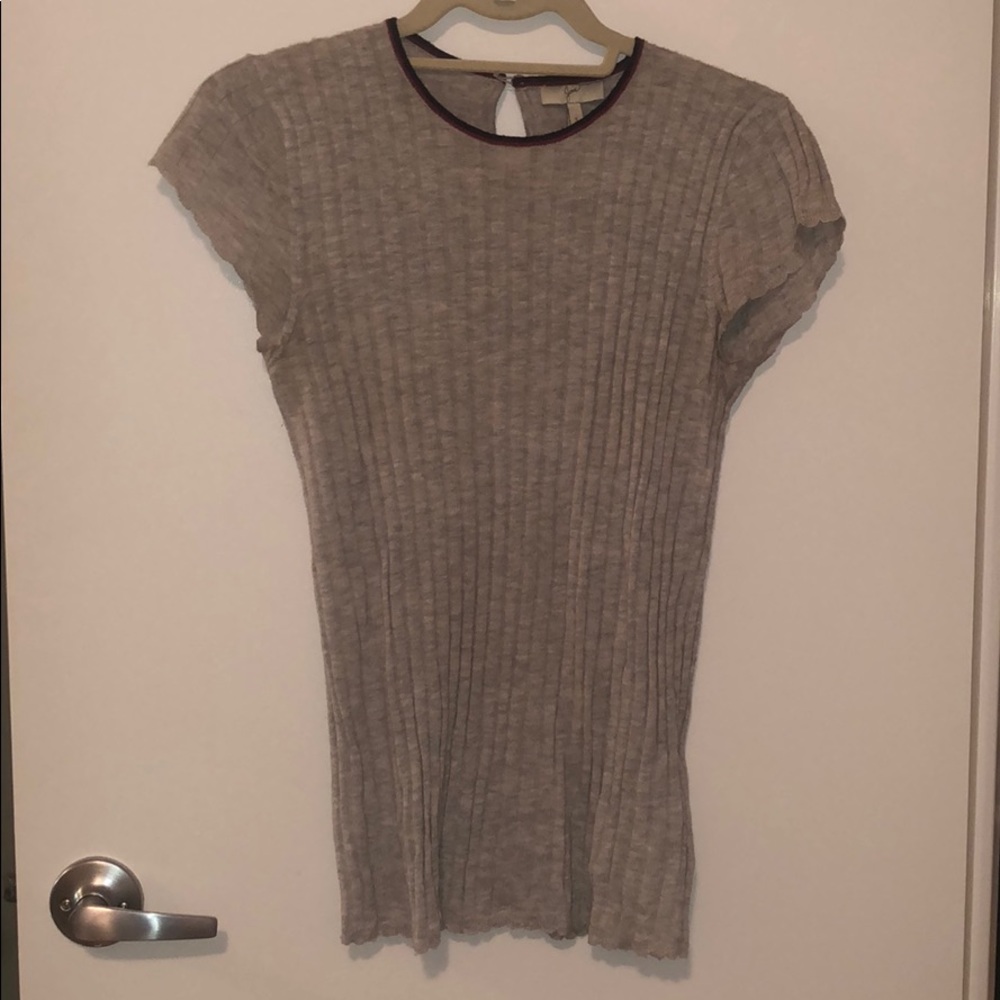 Joie short sleeve grey sweater